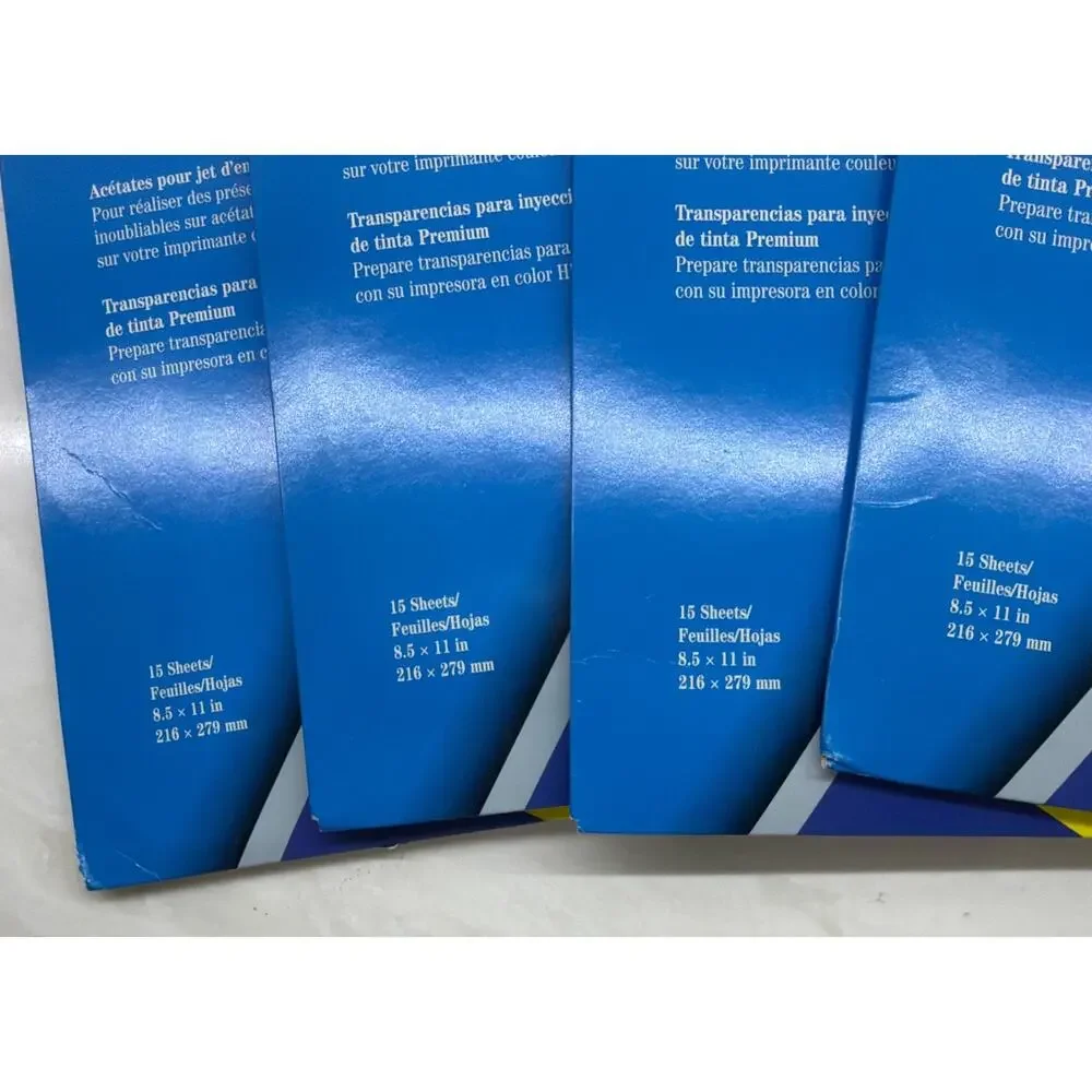 HP HEWLETT PACKARD Premium Inkjet Transparency Film C3834A - 60 Sheets ~ NEW